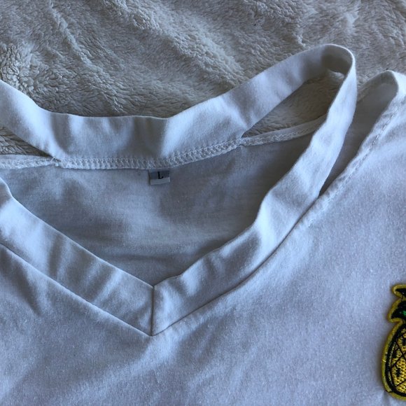 π3 for $15πCrop Top with Embroidered Pineapple - Picture 5 of 7